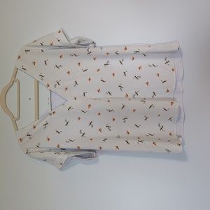 Light Blue Bird Top